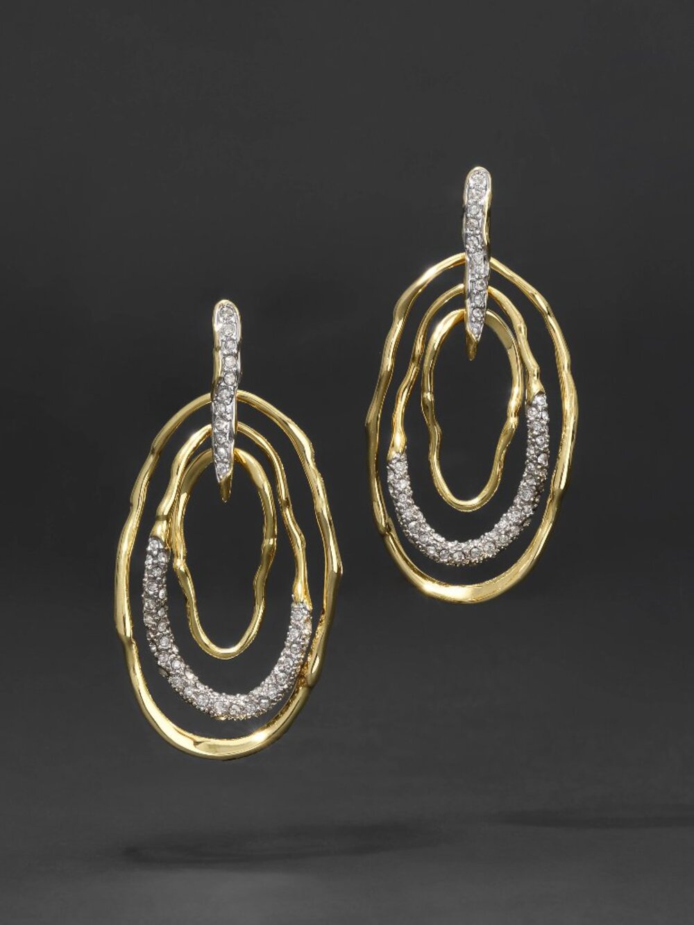 Alexis Bittar Solanales Crystal Pavé Mobile Post Earring